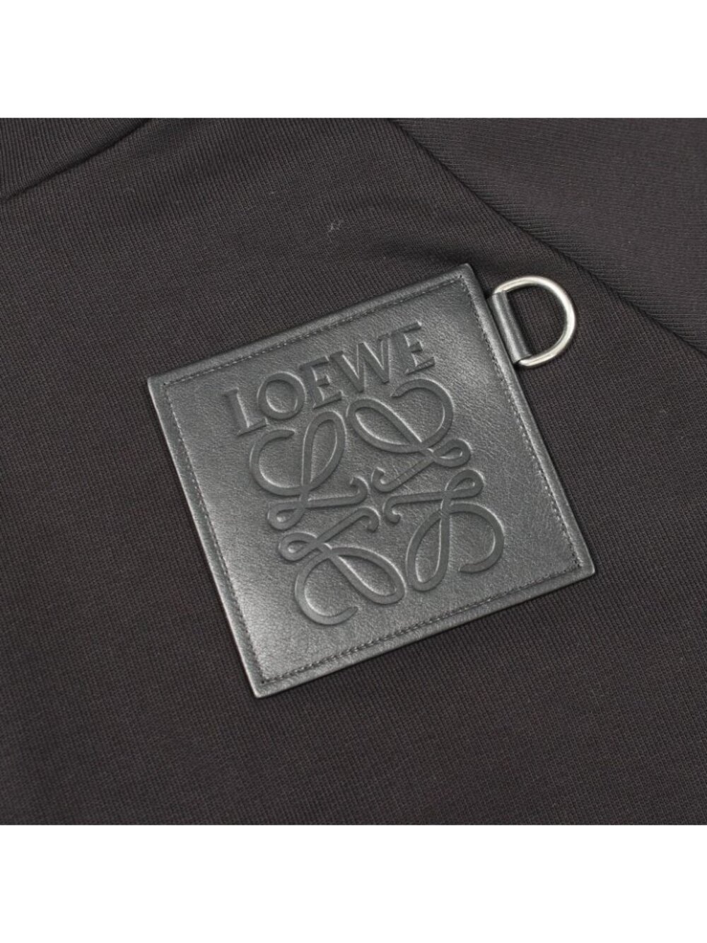 Loewe Hoodie Anagram Cropped Cotton Leather - Picture 9 of 9